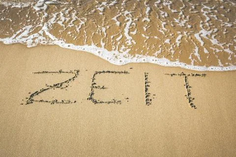 Word in the sand Stock Photos