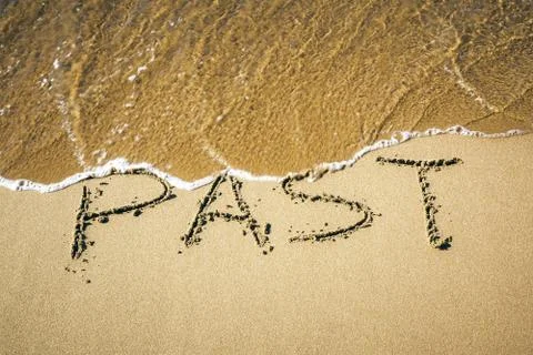 Word in the sand Stock Photos
