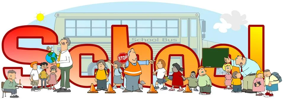 The word School Stock Illustration