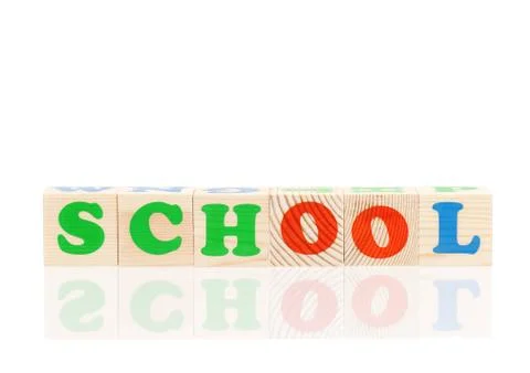 Word school Stock Photos
