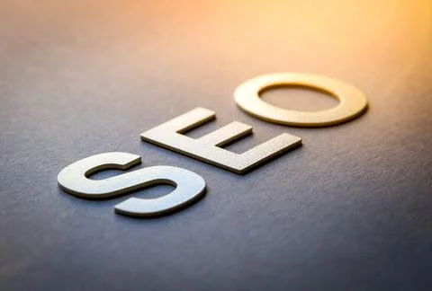  Word SEO written with white solid letters Word SEO written with white sol... Foto stock