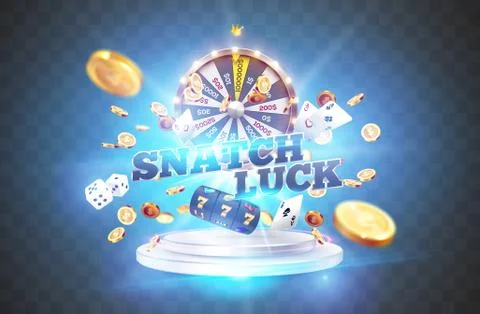 The word Snatch luck Illustrazione stock
