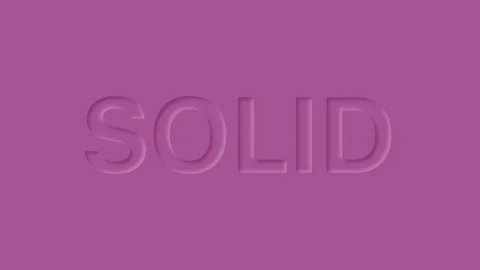 Word Solid in pastel color. Trendy neumorphism loop animation. 動画素材 144341848