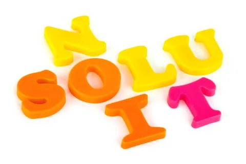 Word Solution 스톡 사진