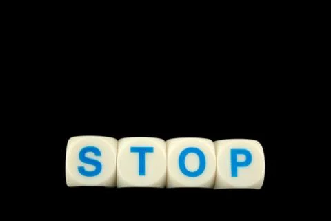 The word stop Foto stock