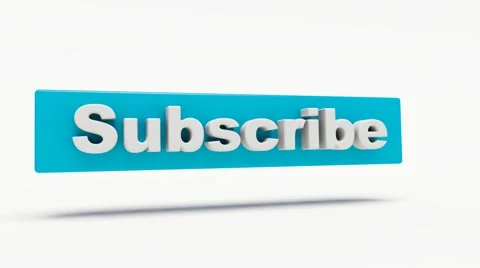 Word Subscribe 3D, white background Stock Footage 48653169