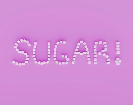 Word SUGAR of sugar cubes Stock-Illustration