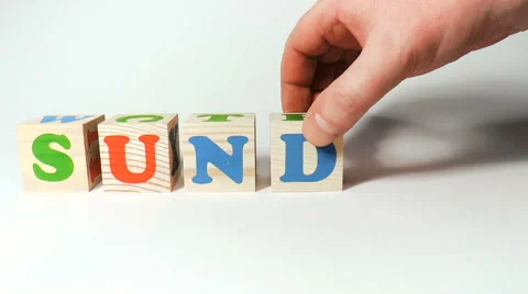 Word Sunday Stock Footage 68347072