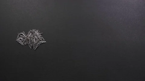 Word support made of nails Stock Footage 71228135