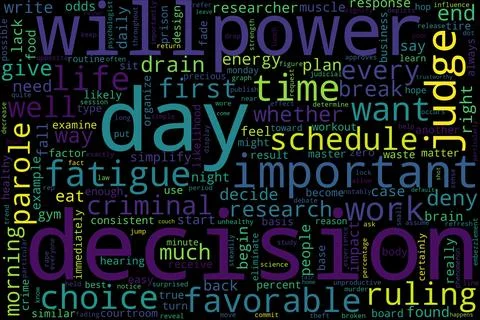 Word tag cloud on black background. Concept of decision. 库存照片