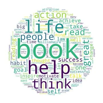 Word tag cloud on white background. Concept of book. Stock Illustration