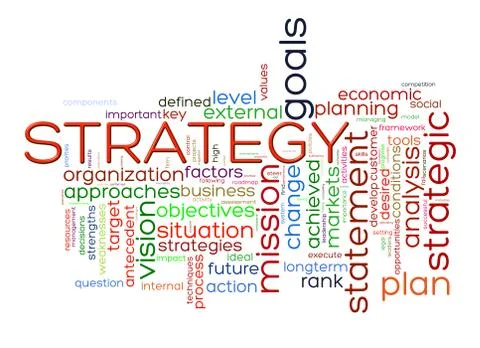 Word tags strategy Stock Illustration