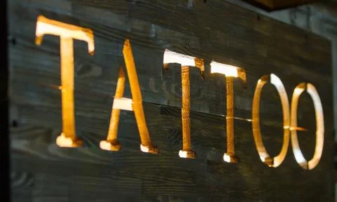 The word tattoo Stock Photos