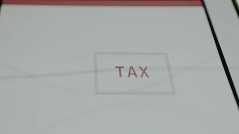 Word TAX inside a rectangular outline 動画素材 332920067