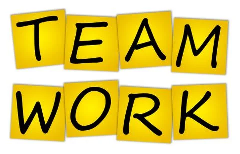 Word team work Stock Photos