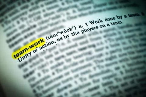 Word teamwork Stock Photos