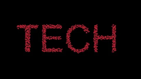 The word 'TECH'. Stock Footage 304190984