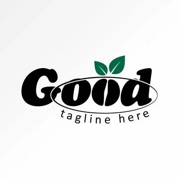 Word text Good coffee bean and leaves stalk to barista agriculture aromatic Illustrazione stock
