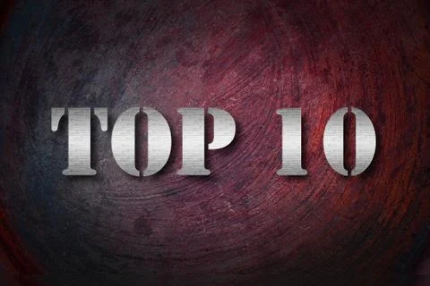 Word "top 10'' Stock Illustration