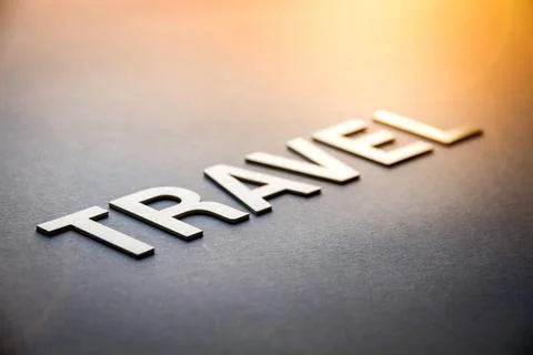  Word travel written with white solid letters Word travel written with whi... 스톡 사진