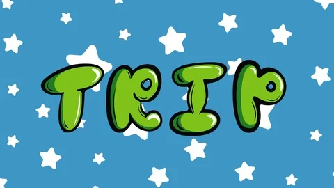 Word trip on starts back Stock Footage 114183522