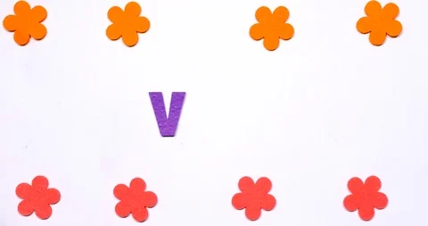 The word values. The word is made in dancing letters in colored font. Stock Footage 119657899