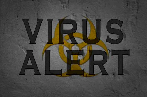 Word Virus Alert Stock Illustration
