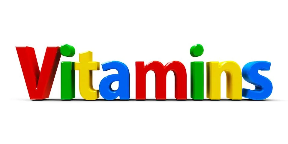 Word Vitamins Stock Illustration