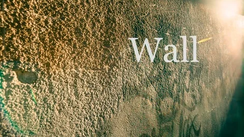 Word Wall on wall Stock Footage 77620499
