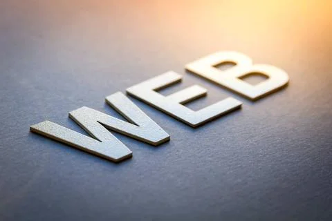  Word web written with white solid letters Word web written with white sol... Foto stock
