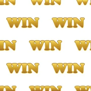 Word WIN pattern Stock Illustration