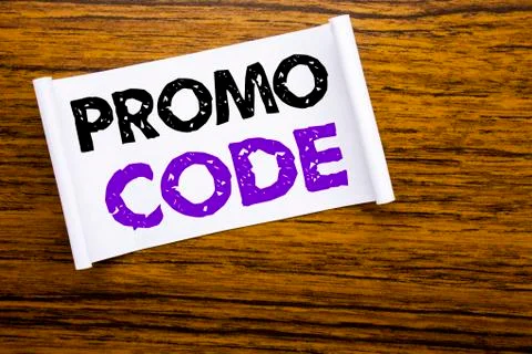 Word, writing Promo Code. Business concept for Promotion for Online Business  Photos