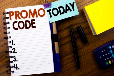 Word, writing Promo Code. Business concept for Promotion for Online Business  스톡 사진