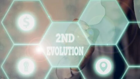 Word writing text 2Nd Evolution. Business concept for change in the heritable Stockfoto's
