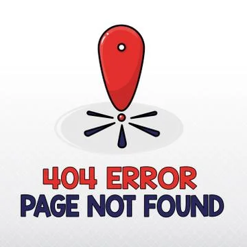 Word writing text 404 Error Page Not Found. Business concept for Webpage on Stock-Illustration