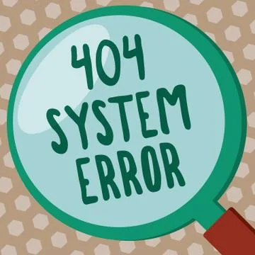 Word writing text 404 System Error. Business concept for message appears when 스톡 일러스트