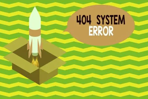 Word writing text 404 System Error. Business concept for message appears when 스톡 일러스트