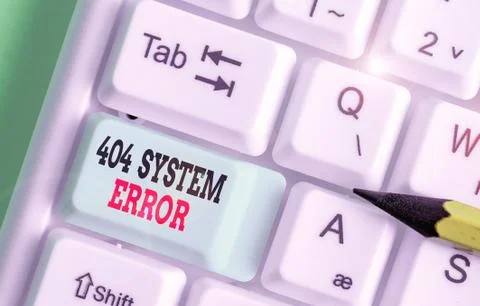 Word writing text 404 System Error. Business concept for message appears when 스톡 사진