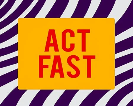 Word writing text Act Fast. Business concept for having the capability to 스톡 일러스트