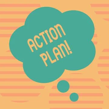 Word writing text Action Plan. Business concept for proposed strategy or course Stock Illustration