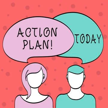 Word writing text Action Plan. Business concept for proposed strategy or course Stock Illustration