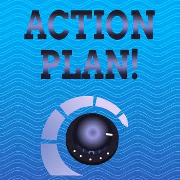 Word writing text Action Plan. Business concept for proposed strategy or cour Stock Illustration