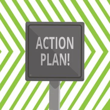 Word writing text Action Plan. Business concept for proposed strategy or course Stockillustratie