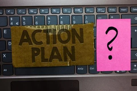 Word writing text Action Plan. Business concept for list of things or schedule Foto stock