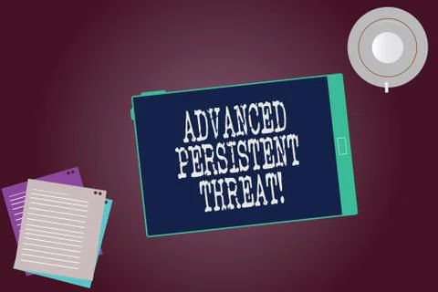 Word writing text Advanced Persistent Threat. Business concept for unauthorized Ilustración de archivo