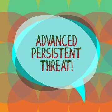 Word writing text Advanced Persistent Threat. Business concept for unauthorized Illustrazione stock