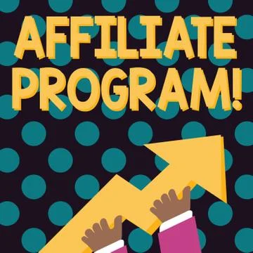 Word writing text Affiliate Program. Business concept for automated electronic Illustrazione stock