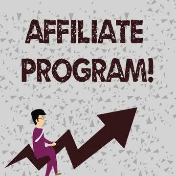 Word writing text Affiliate Program. Business concept for automated electronic Illustrazione stock