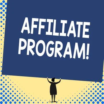 Word writing text Affiliate Program. Business concept for Automated platform of 스톡 일러스트