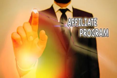Word writing text Affiliate Program. Business concept for Automated platform of Stockfoto's